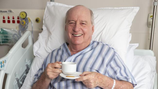 Broadcaster Alan Jones has been in and out of hospital. Picture: Justin Lloyd