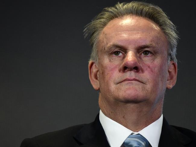 NSW Legislative Council member Mark Latham is seen during an address at the Conservative Political Action Conference (CPAC) in Sydney, Friday, August 9, 2019. CAPC is being held in Australia for the first time. (AAP Image/Bianca De Marchi) NO ARCHIVING