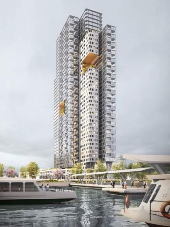 A concept plan of the skyscraper.