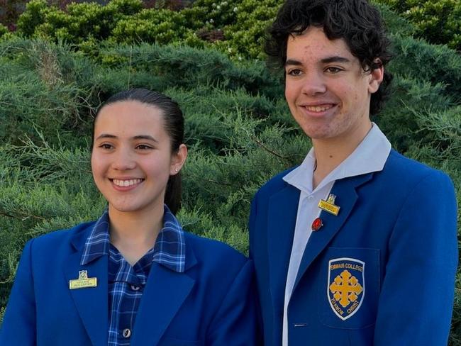 Emmaus College 2025 Vice-captains: Jessica and William.