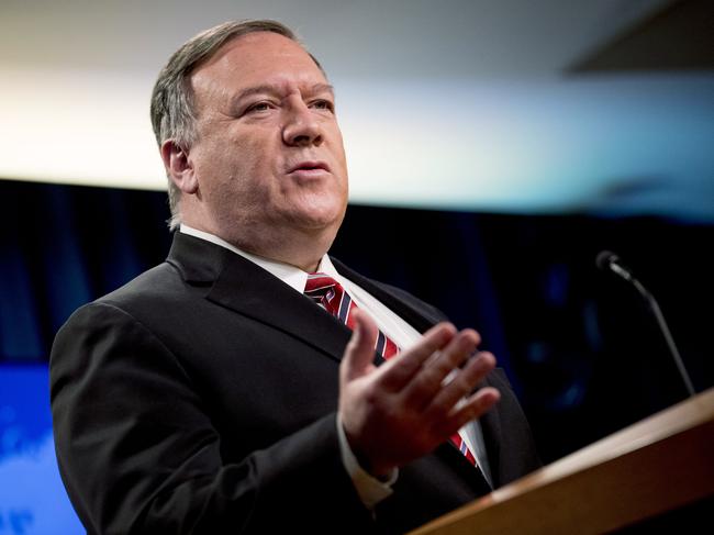 US Secretary of State Mike Pompeo told the media on May 3 that China was responsible for the spread of disease in the past and must be held accountable for the outbreak of the current pandemic. Picture: AP