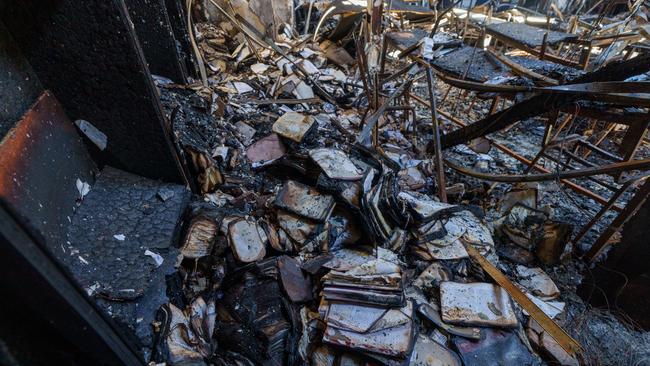 Inside Melbourne’s Adass Israel Synagogue following an arson attack on December 6, 2024. Picture: Supplied