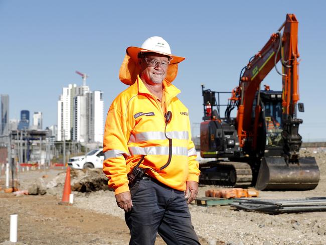 Structures supervisor Chris Buchanan at Mayne Yard in Bowen Hills, where he is part of the 2400-strong workforce on the Cross River Rail project.