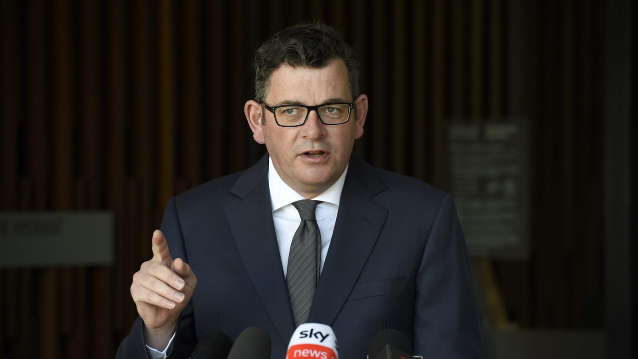 Daniel Andrews said the state was on track for new freedoms. Picture: NCA NewsWire / Andrew Henshaw