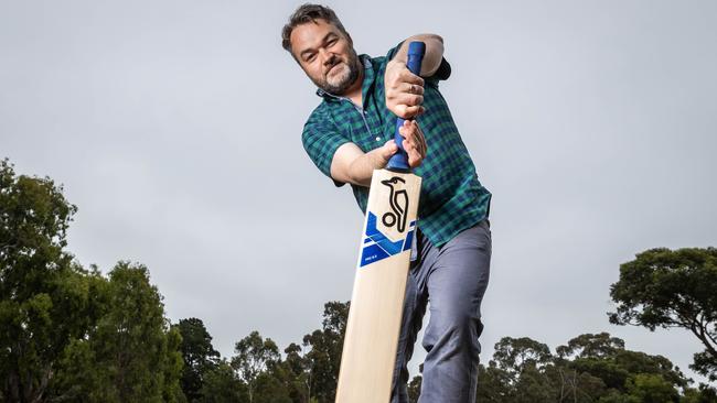 "The Shark" Brydon Coverdale has revealed his true passion - cricket. Coverdale, who compiles the daily Brain Gain quiz in the daily paper, was once a cricket journalist and is going back to his roots with the 40-question mega Brain Gains cricket quiz. Picture: Jake Nowakowski