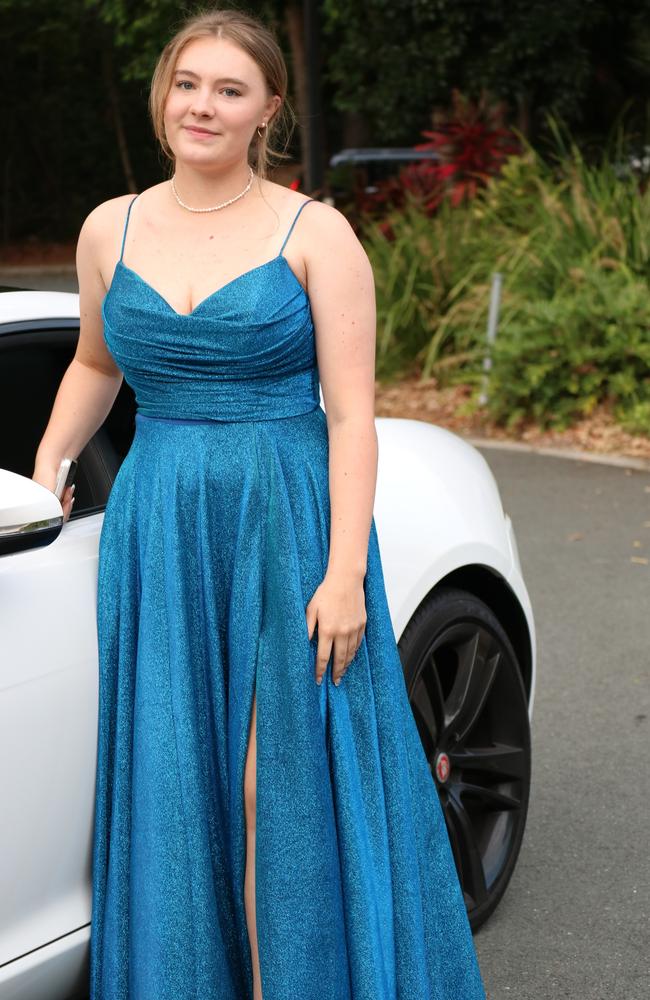 Sarah Kearney at the St Teresa's Catholic College 2023 formal at the Novotel Sunshine Coast Resort in Twin Waters. Picture: Letea Cavander