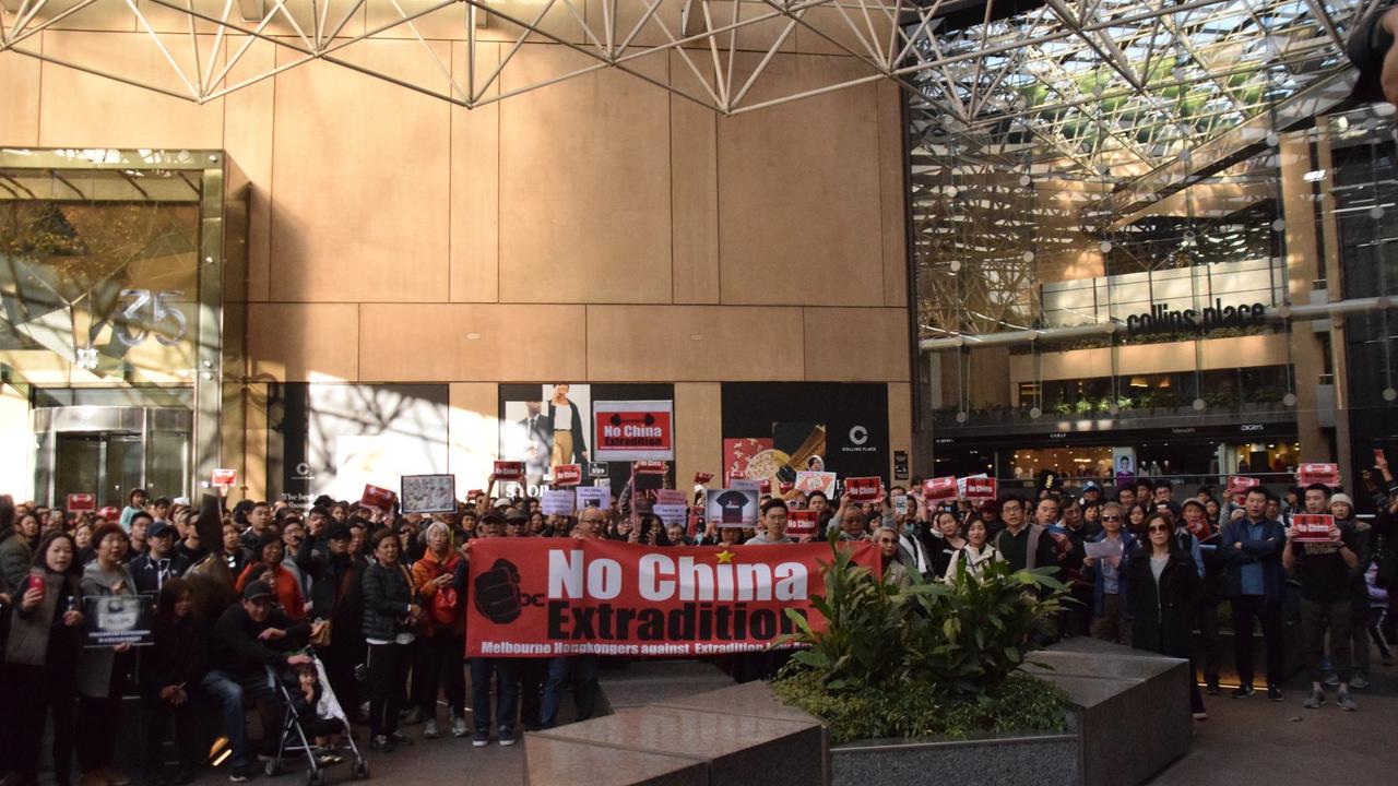 Across major Australian cities, protests were held in solidarity. Source: Facebook/Australia-Hong Kong Link