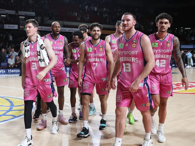 The Breakers put in an incredible team performance, shooting at 50 per cent from 3-pt range. Picture: Sarah Reed/Getty Images