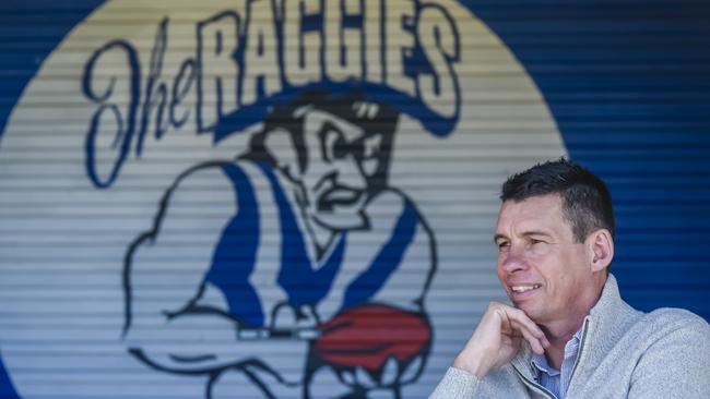 Athelstone legend Chris Grigg was diagnosed with MND in April last year. Picture AAP ROY VANDERVEGT