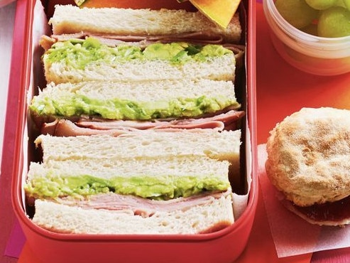 Ham and avocado sandwich.