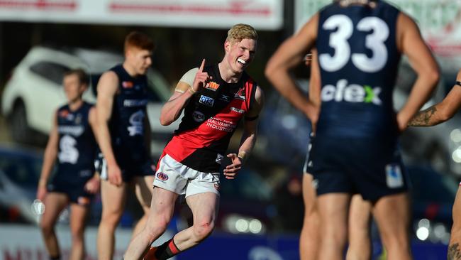 Former West Adelaide player John Noble was picked up by Collingwood in the AFL’s midseason draft and will be used as a poster boy to encourage the SANFL to change its rules. Picture: Tom Huntley