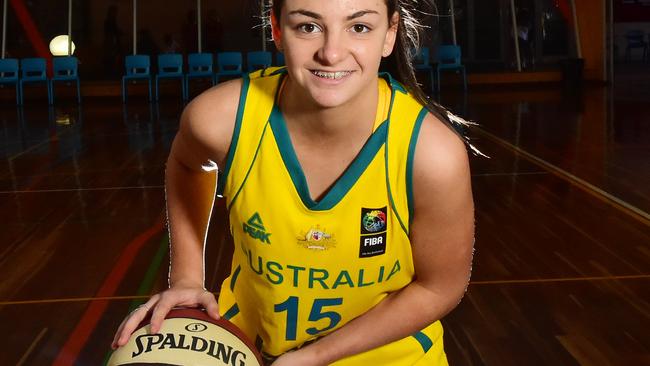 Monique Conti is one of Australian basketball’s brightest prospects but also a talented footballer. Picture: Carmelo Bazzano.