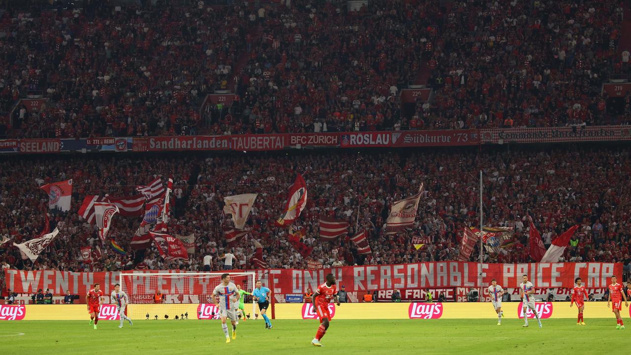 Pic: Bayern Munich fans hold up banner supporting homosexuality in football
