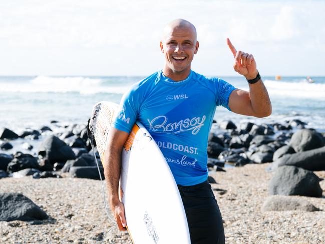 Julian Wilson of Australia wins the Trials prior to the commencement of the Bonsoy Gold Coast Pro on May 2, 2025 at Burleigh Heads, Queensland, Australia. (Photo by Beatriz Ryder/World Surf League)