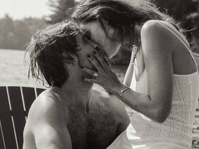 Aussie actress Phoebe Tonkin has revealed she is engaged to partner Bernard Lagrange. Picture: Instagram