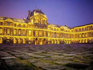 The Louvre Museum in Paris - one of the world's greatest - and, right, the Uffizi in Florence. Picture: Chris D'Agorne