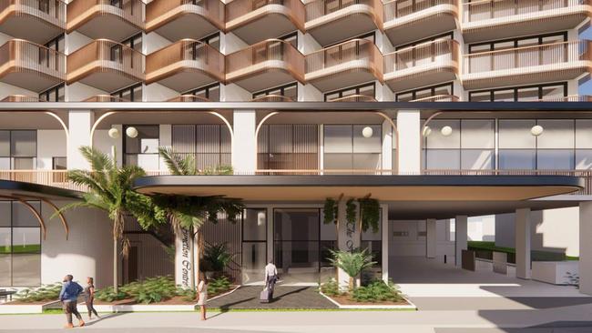 The redevelopment of 68 and 69 The Strand is set to include 80 hotel rooms, a function centre and a restaurant. Picture: Cottee Parker Architects