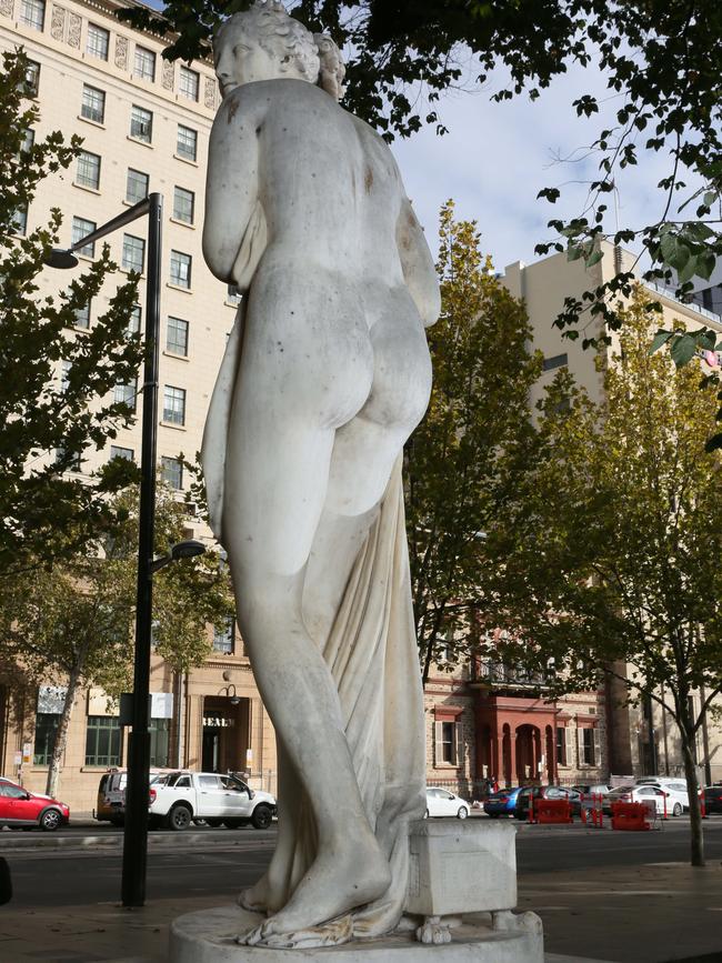 Venus di Canova, on North Terrace. Picture: AAP / Emma Brasier