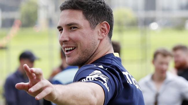 Brad Arthur is happy what he’s seen from Moses at Eels training as he mulls over his future. Picture; Jonathan Ng