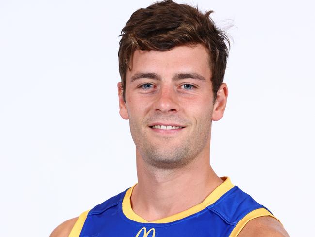 BRISBANE, AUSTRALIA - FEBRUARY 14: DUNKLEY Josh during the Brisbane Lions 2023 Official Team Photo Day at Brighton Homes Arena on February 14, 2023 in Brisbane, Australia. (Photo by Chris Hyde/AFL Photos)