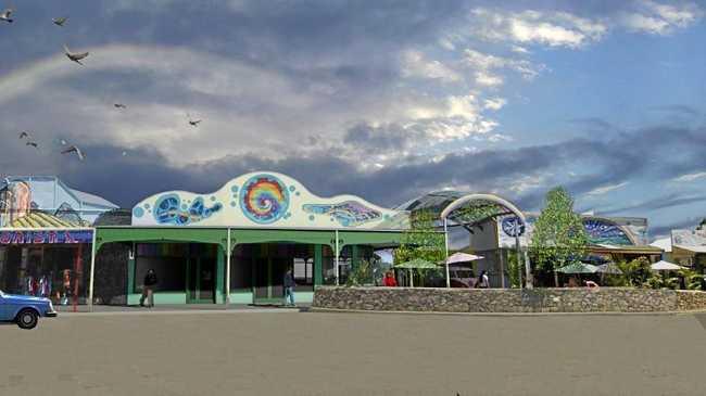 Artist impressions of the development proposed for Cullen St in Nimbin, where the museum once stood. Picture: Leo Dewitte