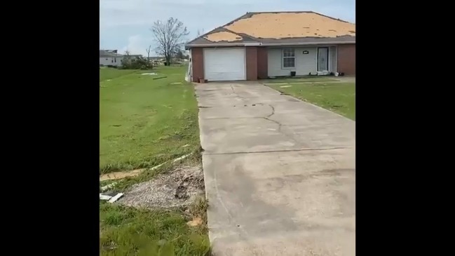 Disaster Relief Group Surveys Hurricane Laura Destruction in Lake ...