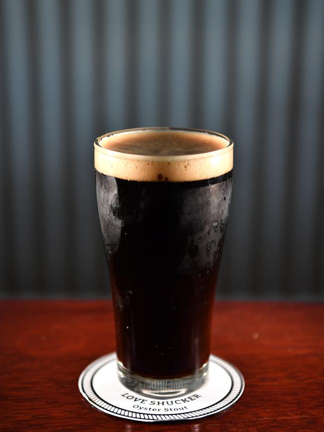 The Love Shucker beer at Willie the Boatman in St Peters. Picture: AAP Image/Joel Carrett