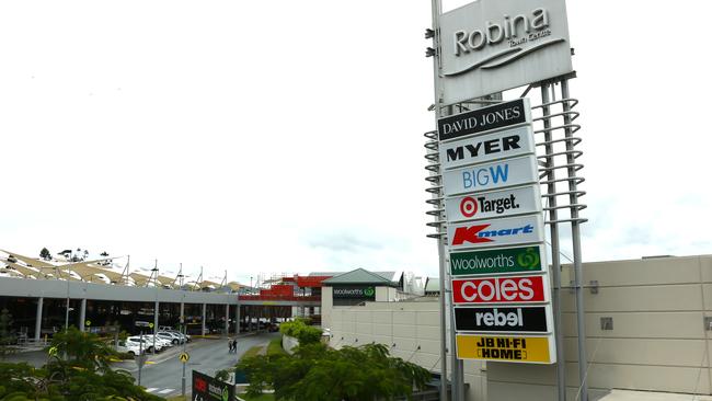 A new Covid case has been recorded and the person has been confirmed to have visited Robina Town Shopping Centre. Photo: David Clark