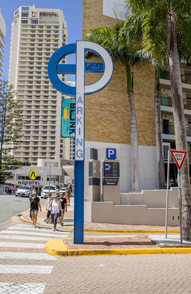 The Bruce Bishop carpark in Surfers Paradise. Picture: Jerad Williams