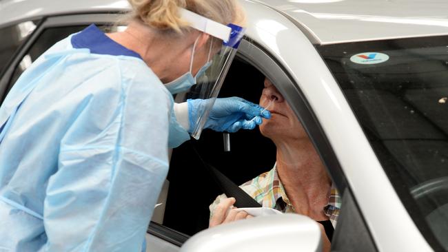 People are being urged to get tested after viral fragments were detected in some suburbs. Picture: NCA NewsWire / Andrew Henshaw