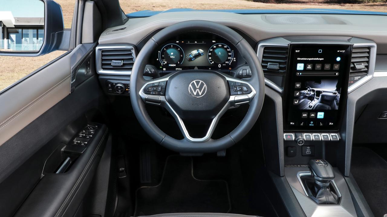 Like the Ranger, the Amarok has a digital dash and tablet touchscreen.