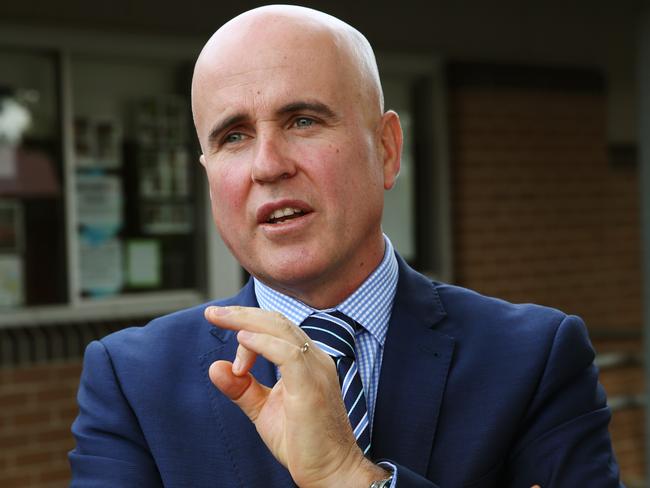 NSW Education Minister Adrian Piccoli acknowledged the state was facing ‘unprecedented’ levels of enrolment in public schools. Picture: Toby Zerna