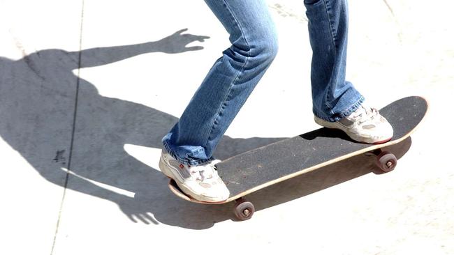 The skateboarder, 54, was hospitalised. (File picture)