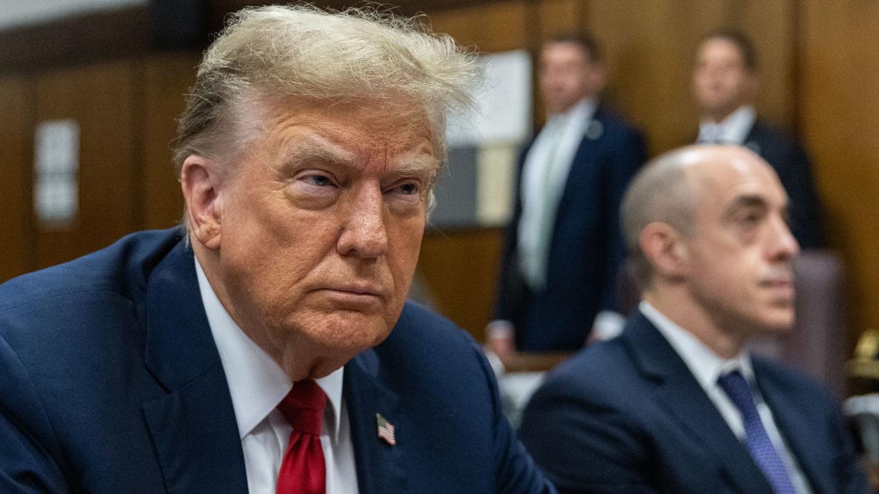 Former US President Donald Trump at Manhattan criminal court. Picture: AFP