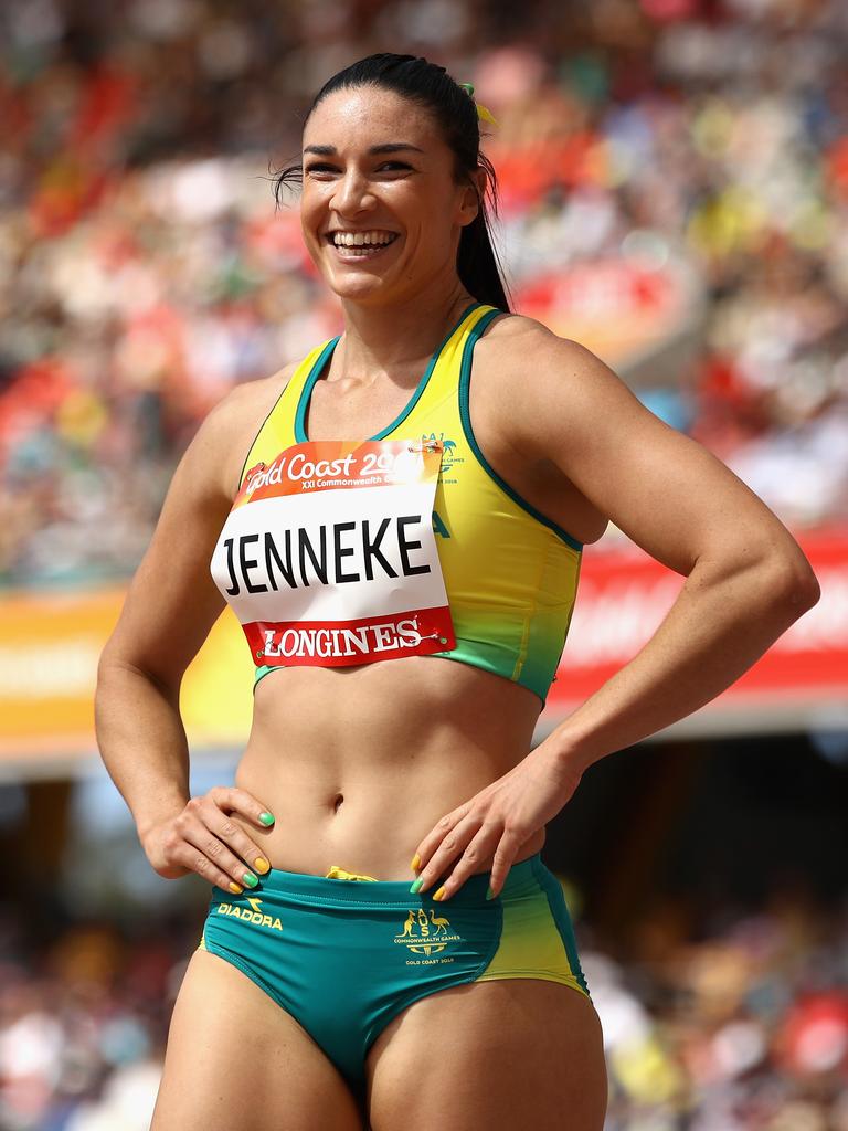 Michelle Jenneke at the 2018 Games. Photo by Cameron Spencer/Getty Images.