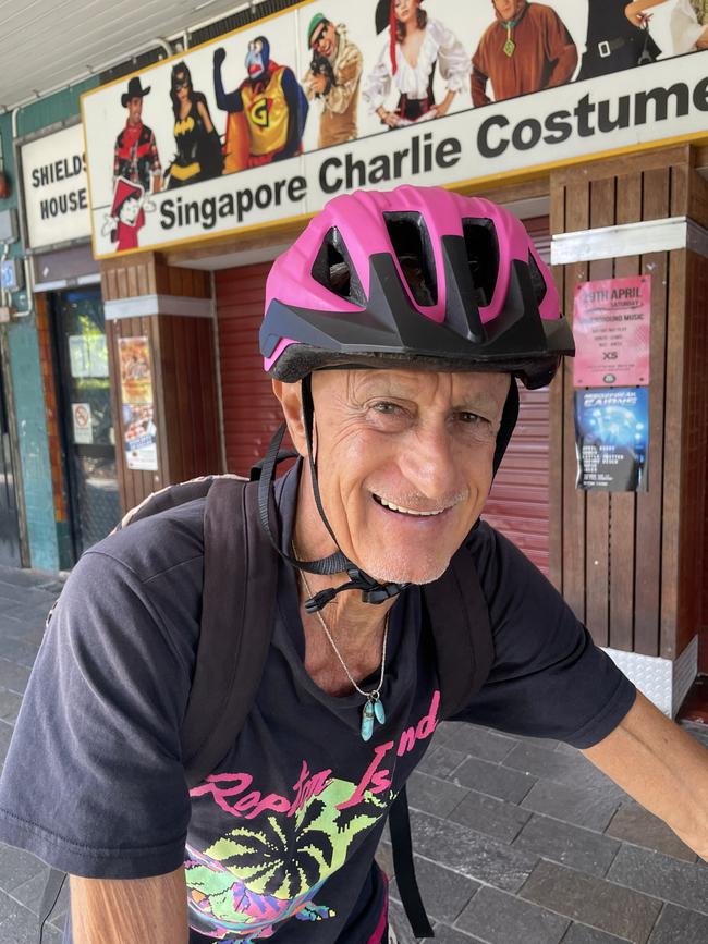 Jean-Francois Abrue, 73, Cairns: There are many stolen bikes near my unit, people jumping over the fence, maybe it's not important for the police. But crime is the issue.