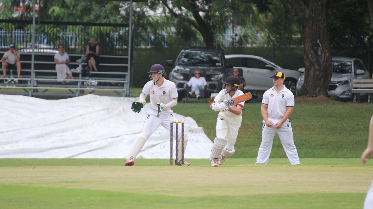 James Nelson. AIC First XI cricket between St Peters Lutheran College and St Laurence’s College. Saturday February 10,2024.