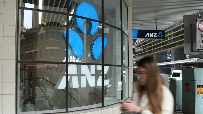 04/11/2022. ANZ. Business stock logo pictures. Sydney CBD. Britta Campion / The Australian