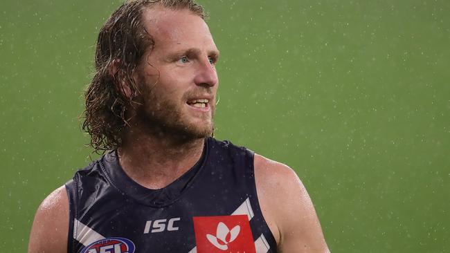 David Mundy’s shag ended up waterlogged. Picture: Getty Images