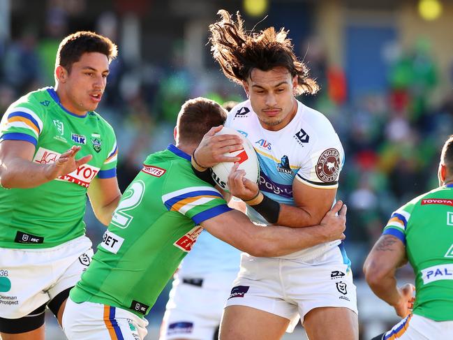 Tino Fa'asuamaleaui’s father played for the Roosters. Picture: Mark Nolan/Getty