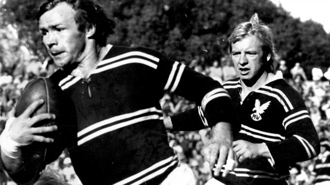 Bob Fulton in action for Manly in the early 1970s.