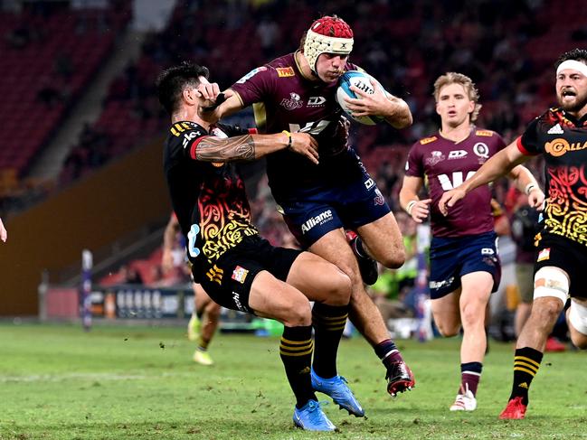 Reds flanker Fraser McReight has been named in the Australia A squad. Picture: Bradley Kanaris/Getty Images