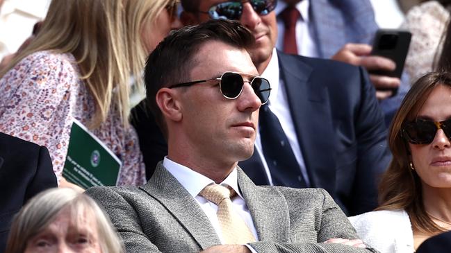 Pat Cummins was at Wimbledon before heading to the US. Picture: Francois Nel/Getty Image