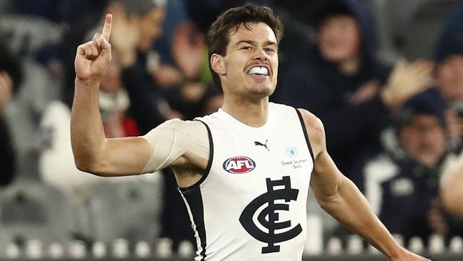 Jack Silvagni has stood up for the Blues. Picture: Getty Images