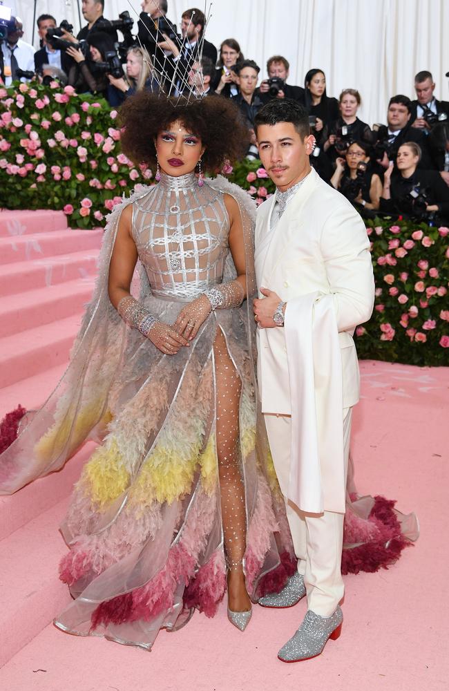 Priyanka Chopra and Nick Jonas. Picture: Dimitrios Kambouris/Getty Images for The Met Museum/Vogue