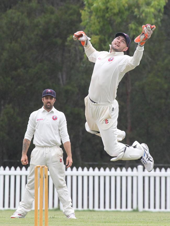 Kookaburra Cup cricket, Southport-Labrador v Surfers Paradise.Surfers Wicketkeeper Ryan Beere. Picture Mike Batterham