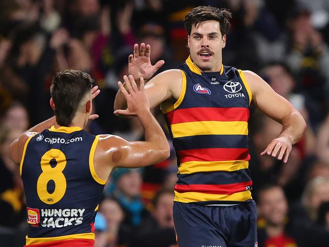 Darcy Fogarty celebrates a goal. Picture: Getty Images