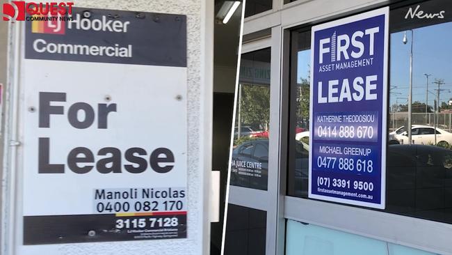 For lease signs were displayed in most Logan high streets.