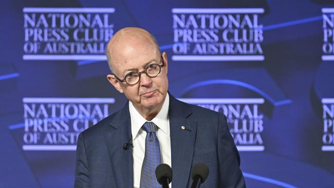 ABC chair Kim Williams at the National Press Club in Canberra. Picture: Martin Ollman/NewsWire