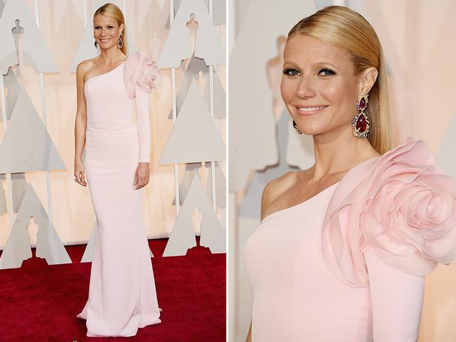 Gwyneth Paltrow at the Oscars 2015 red carpet. Picture: Getty